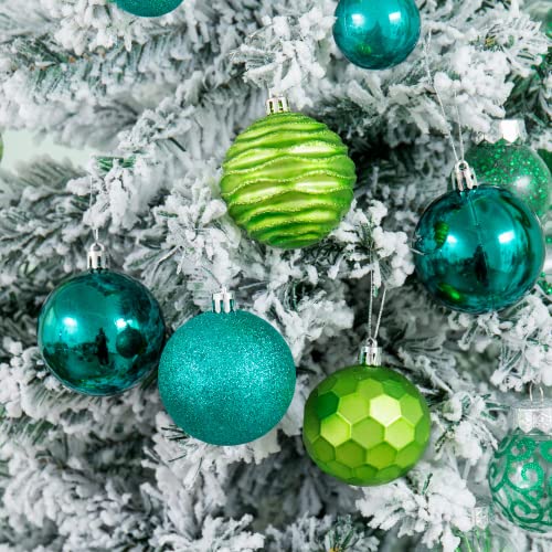 24ct Christmas Ball Ornaments Shatterproof Xmas Tree Hanging Balls Decorations Perfect for Holiday Wedding Christmas Decor (24 Count)