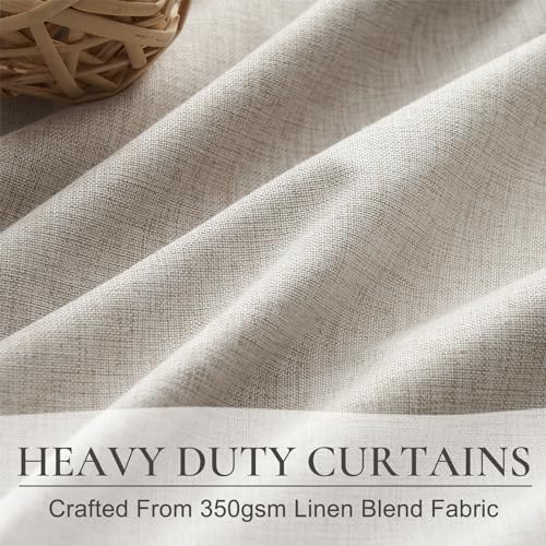 100% Blackout Thermal Curtains 84 Length 2 Panels Set for Bedroom (2 Count)
