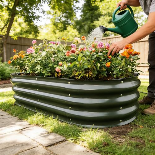Gardmax Galvanized Raised Garden Bed