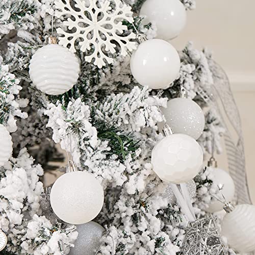 24ct Christmas Ball Ornaments Shatterproof Xmas Tree Hanging Balls Decorations Perfect for Halloween Decorations Holiday Wedding Christmas Decor (34 Count)