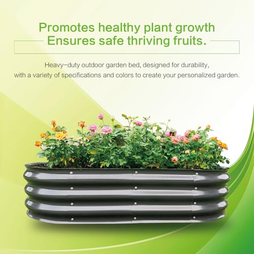 Gardmax 2 Pack Galvanized Raised Garden Bed