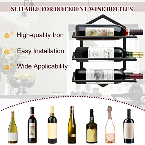 2Pcs Wall Mounted Wine Stemware Rack