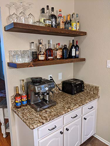 42 Inch Wooden Floating Shelves for Wall