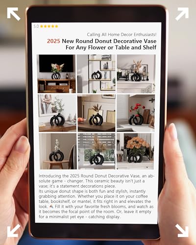 Round Donut Vase Set of 2 (2 Count)