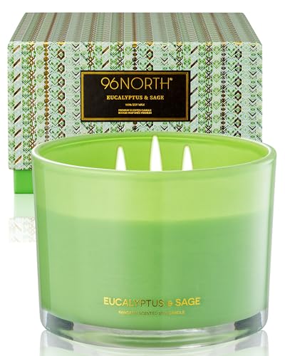 Luxury Eucalyptus & Sage Soy Candle (12 Ounce)