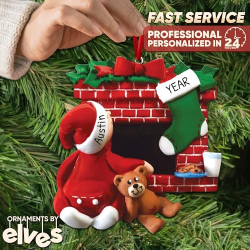 3D Fireplace Toddler Ornaments for Christmas Tree 2026