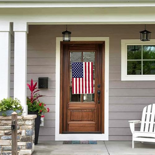 Garden Flag Holder with American Flag Garden Flag Banner Hanger for Wall Outside Yard Small 12x18 Inch