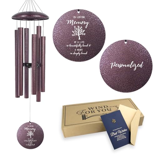 Engrave Bereavement Wind Chimes Loss of Mother Loved One