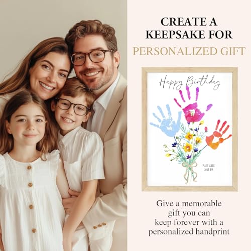 Handprint Birthday Art Kit for Mom & Grandma