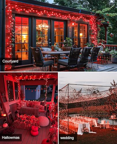 197FT 600 LED Christmas Lights Outdoor