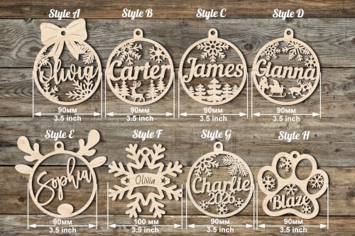 Personalized Christmas Ornaments with Names