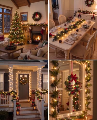 Christmas Lights Outdoor 100 Count 20Ft String Lights for Indoor