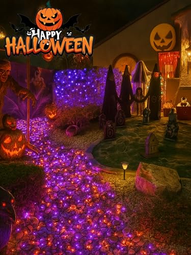 2 Pack 200 LED Battery Operated Halloween Lights