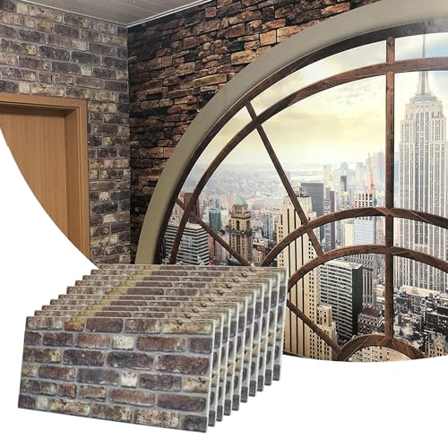 3D Wall Panels Faux Brick (10 Count)
