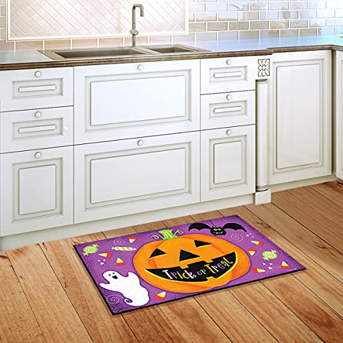 Doormat 30x18 Indoor Outdoor Halloween Treats Jack O'Lantern for Halloween Doormat (3.75 Sq Ft)