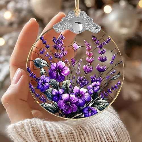 Purple Christmas Ornaments