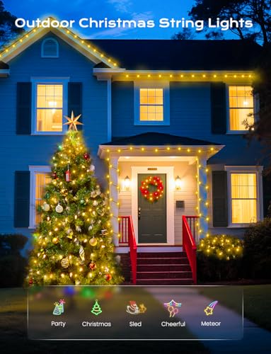 Warm White Solar Operated C6 Strawberry String Lights