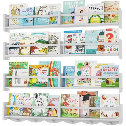 34Inch Nursery Bookshelves (4 Count)