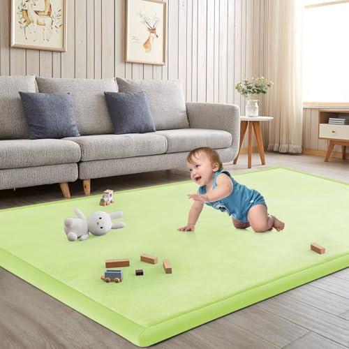 Baby Play Mat for Floor Nursery Muscle Mat Area Rug Playroom Rug 59x79" Elastic Foam 1.3" Thick Crawling Mat for Babies