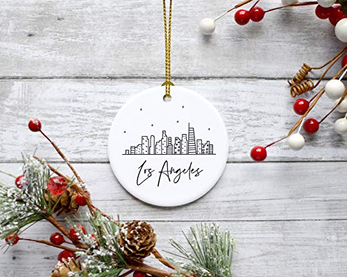 Round Ceramic Porcelain Christmas Tree Ornament Keepsake Gift