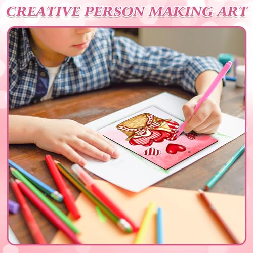 10 Pieces Large Valentines Day Unfinished Wood Crafts to Paint for Adults