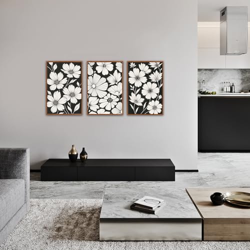 Vintage Floral Wall Art Canvas