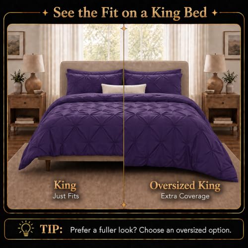 King Size Comforter Set Purple
