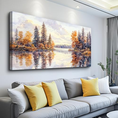 Large Natural Landscape Wall Art For Dining Room Apartment Abstract Ink Landscape Painting Wall Decoration Living Room Bedroom Office Artwork Pictures Home Decoration Aesthetics 30x60 In