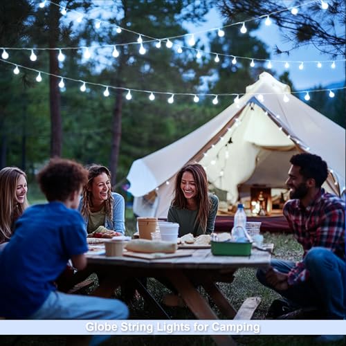 33FT 100 LED Globe White String Lights Battery Operated