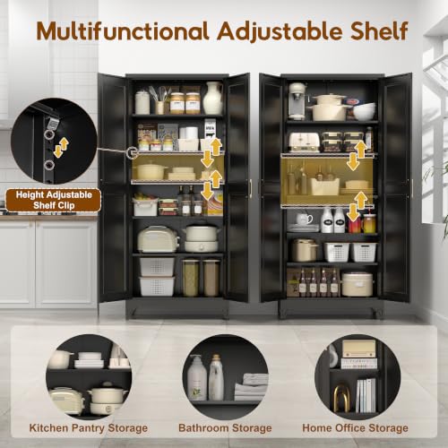 75" Kitchen Pantry Cabinet