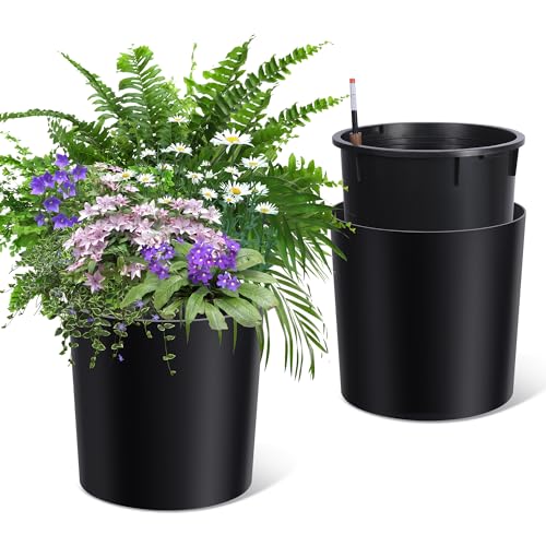 Tall Round Planter Set of 2