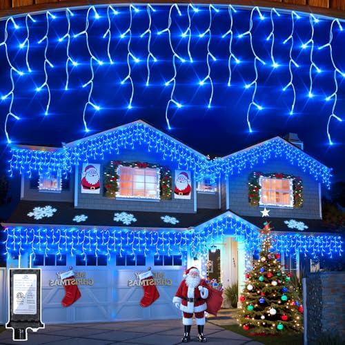 1296 LED 131FT Christmas Icicle Lights (131 Foot)