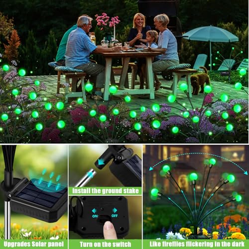 Solar Garden Lights Outdoor Waterproof (4 Count)