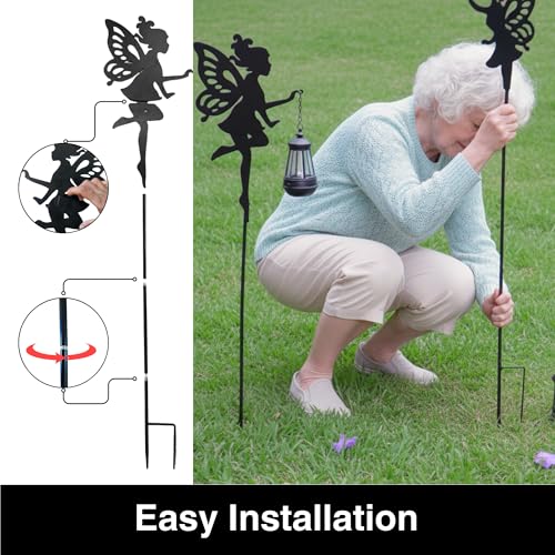 Solar Fairy Garden Accessories Outdoor 1 Pair (2 Count)