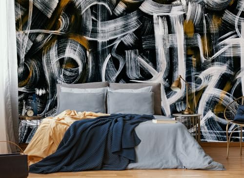 Abstract Art Wall Mural Fabric Texture Wallpaper for Bedroom Living Room