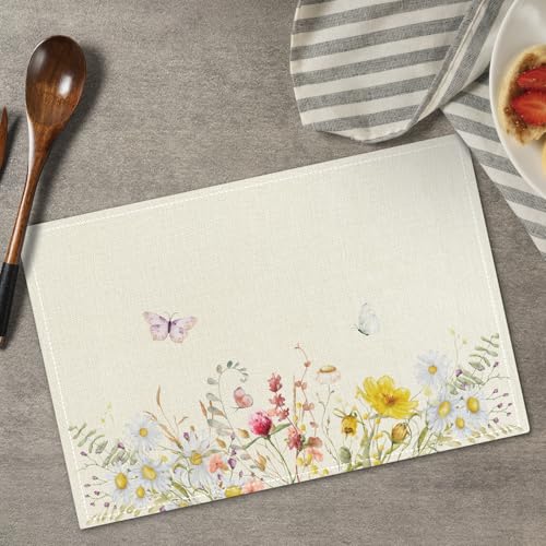 Wildflowers Placemats Set of 4 (4 Count)