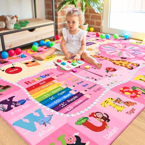 BENRON 3x5 Playroom Rug for Kids Washable