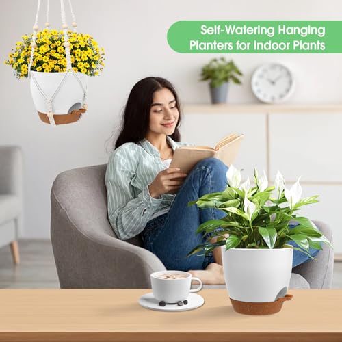 Hanging Planters for Indoor Outdoor Plants (2 Count)