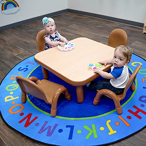 Children’s Factory Baseline Toddler Square Table and Chairs Set