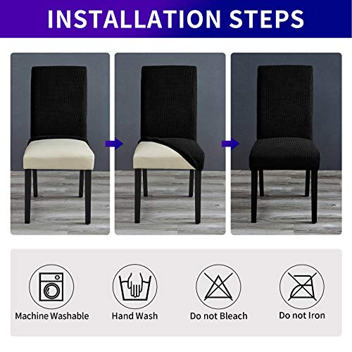 Stretch Chair Covers for Dining Room Set of 2