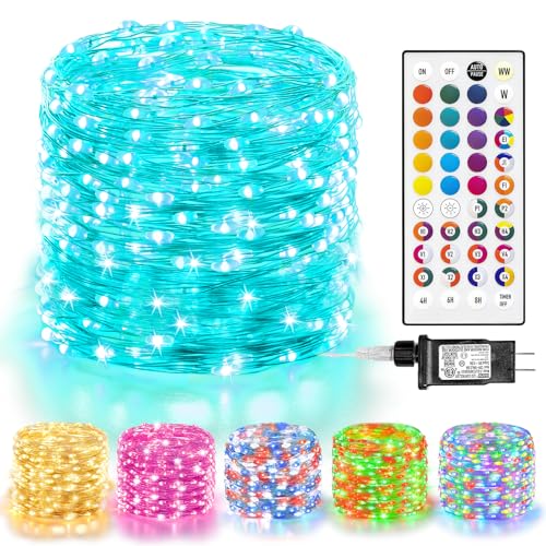 66 FT Color Changing Fairy Lights Plug in with Remote