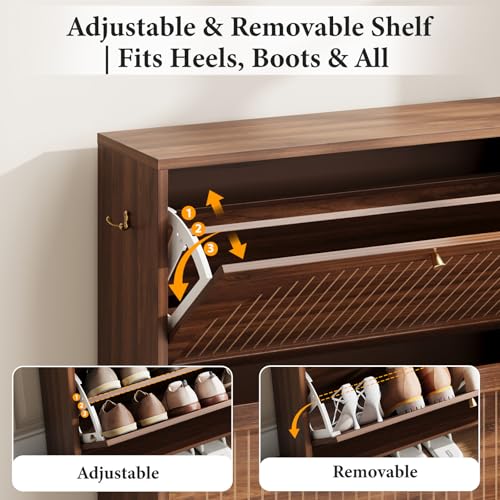 Arch Chic Shoe Cabinet for Entryway