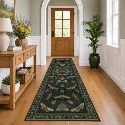 Insect 2x7 Stain Resistant Kitchen Runner Rugs (14 Sq Ft)