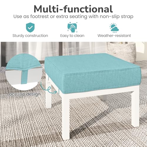 Outdoor Footstools Patio Ottoman Set of 2 (2 Count)