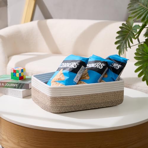 Large Shallow Organizing Baskets 15x11x5.1 Inches (3 Count)