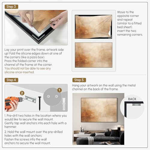 46"x72" Extra Large Framed Wall Art Beige Abstract Minimalist Neutral Illustration for Home Living Room Bedroom Decor