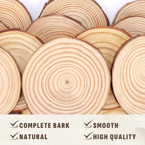 Unfinished Natural Wood Slices 4 (20 Count)