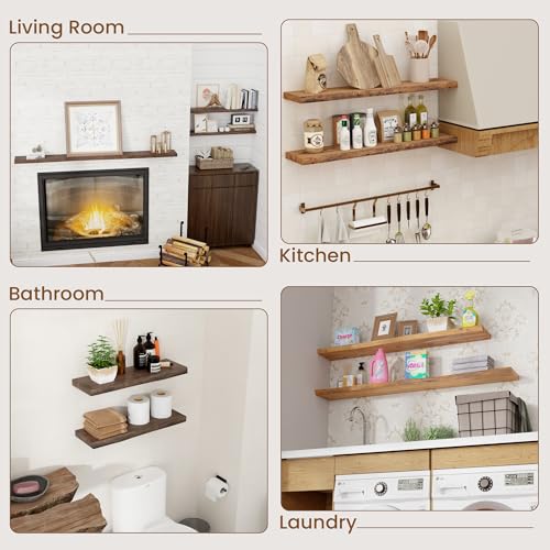 Floating Shelves for Wall Decor (2 Shelves)