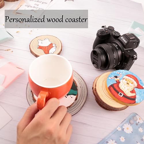 Unfinished Natural Wood Slices (50 Count)