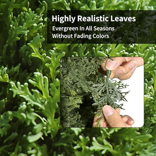 4FT Artificial Cedar Topiary Trees 2 Set (2 Count)